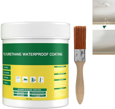 Agent Anti-Fuite Étanche,Agent De Revêtement Imperméable Transparent,Waterproof Anti-Leakage Agent,Réparation D'agent De Réparation De Mur,Agent Anti-Fuite Pour Carrelage De Salle De Bain (100G)