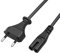 AC Power Cord Netzkabel Stromkabel 2 polig Replacement for Sony HT-S40R HT-SF150 S100F HT-G700 Soundbar 2 Prong C7 Plug Power Cable