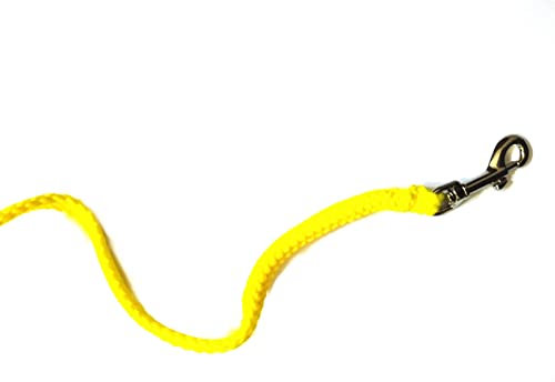 Führleine, Hundeleine 3-fach verstellbar 2m aus 8mm Polypropylen-Seil in verschiedenen Farben (gelb)