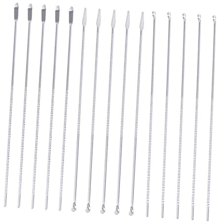 Healvian 15stücke Teiliges Edelstahl Ohrenschmalz Entferner Tragbare Ohrenreiniger Löffel Doppelseitiges Design Für Sichere Komplette Reinigung Geeignet Für Familie Und Reisen Silberfarben