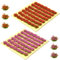 LANSKYLAN 14 Streifen Static Grass Tufts Tuft Gras Modellbau Rasen Selbstklebend Statische Grasbüschel Modellbau Static Grass Tufts Static Grass Tufts Blume für Modellbasen Terrainszenen Miniatur