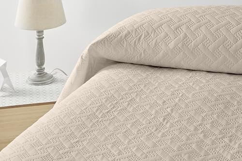Degrees Home Liso – Couvre-lit Fin Multi-Usage (180x260) – Dessus de Lit 2 Personnes Uni en Microfibre Douce et Légère pour Toutes Saisons – 100% Microfibre de Haute Qualité