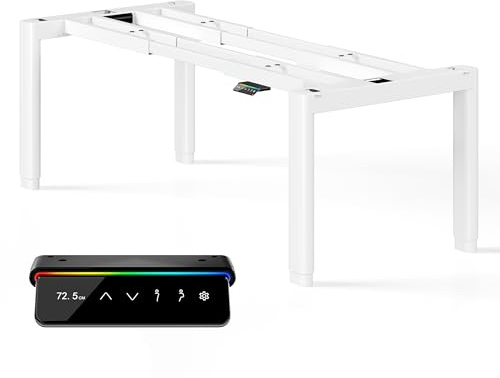 MAIDeSITe T4 Pro Plus Höhenverstellbarer Schreibtisch Gestell mit 240kg Hubkapazität, 2 Motoren elektrisch höhenverstellbarem Schreibtisch, Ultra-stabilem Tischgestell mit 4 ovalem Beindesign