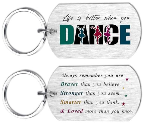Richesele Tanzaufführungsgeschenke für Mädchen – inspirierende Ballett-Ballerina-Aufführungsgeschenke für Frauen, Tänzerin, Teenager, Tanzliebhaber, Tanzlehrer, silber, 36