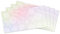 50 Umschläge, elegante Briefumschläge Pastell Farbverlauf mit Blumen, perfekte Wahl für Hochzeiten, Geburtstage, Einladungen, Danksagungen und persönliche Briefe DIN lang (22 x 11 cm) selbstklebend