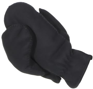 Harrys-Collection Damen Handschuhe Fäustlinge aus Lammfell mit Gummizug