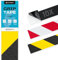 FIXWERK Antirutsch Klebeband | Grip Tape | selbstklebend | wetterfest | rutschfest | 5cm x 30cm | 10 Stück (schwarz-gelb)