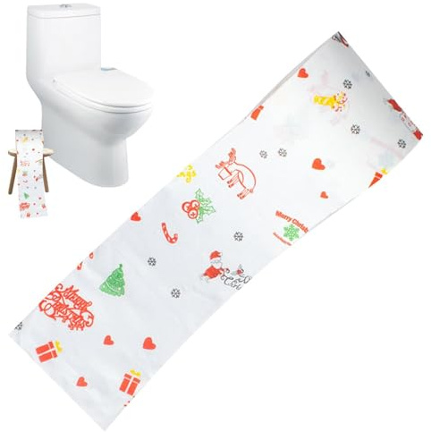 Weihnachts-Toilettenpapier | Santa Deer Toilettenpapierrollen, festliches Toilettenpapier mit niedlichen Motiven, originelle Weihnachtsdekoration für das Badezimmer, Geschenkideen und Partyzubehör