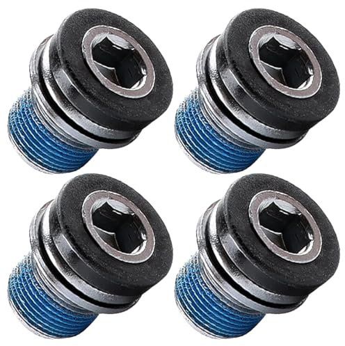 Laroal tornillos para pedalier de bicicleta, pernos para brazo de manivela, tornillos de instalación de manivela de plato roscado M15 compatibles con bicicletas eléctricas y estándar