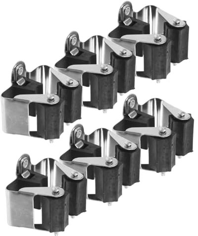 SOLUSTRE Sturdy Broom Holder Wall Mount Set Mop Pole Hangers Broom Handle Hooks for Yard