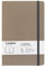 Campus – Taccuino A5, Bullet Journal con fogli lisci, taccuino cucito a copertina rigida con 96 fogli da 75 g, chiusura elastica, tasca e segnalibro. (A5, Liscia, Beige)