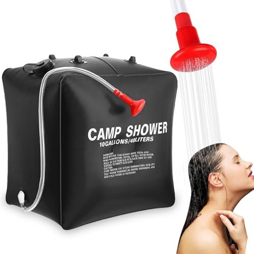 40L Solardusche Tasche,Camping Dusche,Solar-Duschtasche,Campingdusche Solardusche Tasche,Outdoor Warmwasser Duschsack,Dusche Tasche,Solar Heizung Dusche Tasche,Campingdusche Solar,Solardusche Camping