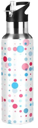 Botella de agua de acero inoxidable con aislamiento al vacío de 32 onzas, a prueba de fugas, botella de agua deportiva sin BPA