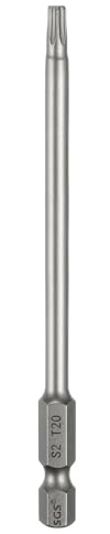 QUARKZMAN T20 Torx Bit Set Schraubendreher Bitsatz 1/4 Zoll Sechskantschaft 100mm Lang Magnetisch Hex Sechskant Ohne Loch Spitze Bohrer Bits S2 Stahl für Torx Schrauben Werkzeug