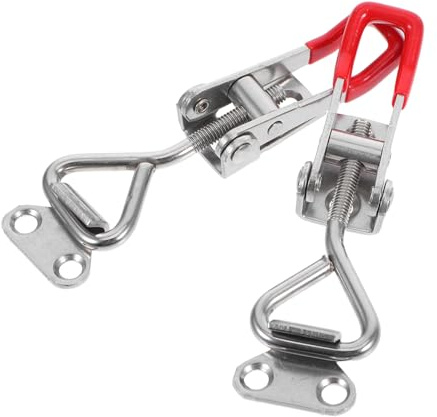 DOITOOL 2pcs Heavy Duty Stainless Steel Door Bolt Lock Adjustable Toggle Clamp Latch for Security Gate Cabinet Box Shower Door Safety Catch