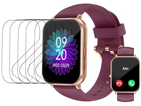 Snailcanfly 5pcs Smart Watch Hydrogel Film for RUIMEN H1 1.85 | Flexible HD Transparent TPU Screen Protector Protective Film Ultra-thin Self-Healing Anti scratch Explosion-proof