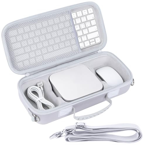 Peyyargo Hart Schutzhülle Kompatibel mit Apple Mac mini M4 / M4 Pro Chip Desktop Computer, Tragetasche für Magic Keyboard und Magic Mouse