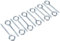 Merriway BH00132 (12 Pcs) Screw-In Vine Eye, 75 mm (3 inch) Zinc Plated - Pack of 12 Pieces