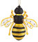 C&F Gallerie II Glas Bumble Bee Hives Nest gelb schwarz Fuzzy Nektar Blumen Weihnachtsbaum Ornament