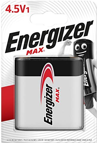 Energizer - MAX, Pack de 1 pilas 4,5V, larga duración para uso cotidiano, sin sulfatación y 10 años vida útil