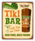 Tiki Bar Aloha Party Grunge Metal Sign Hochwertigen Auto-Autoaufkleber 10 x 12 cm