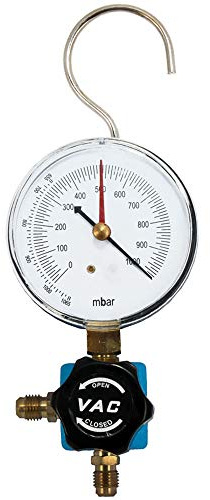 Klimaanlage Split Vakuum Manometer 1/4 SAE - 1/4 SAE Rohrfedermanometer 80mm