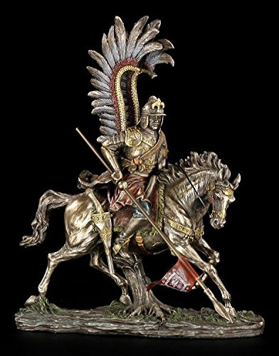 Unbekannt Polnische Husaren Figur zu Pferd - Veronese Statue Reiter Ritter Krieger Flügel Hussaria Flügelhussar