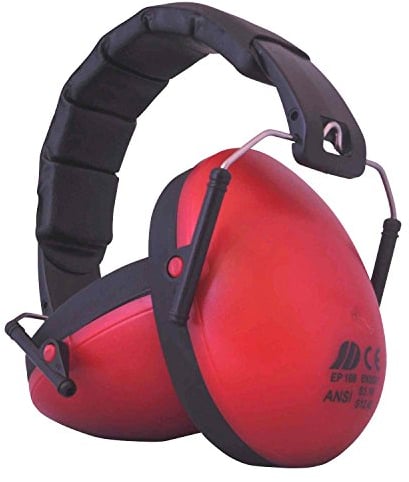 Viwanda Schalli | Kinder Kapselgehörschutz Rot, Faltbar Weichschaum Lärmschutz Kids Schule Lernen Konzentration Meditation Konzert Gehörschutz Jugendliche (+6 Jahre), SNR: 24.3dB, REACH konform