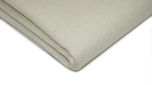 Acrylic Craft Felt Fabric, 150cm Width, 20 Colour Options, Sold by The metre, Free Delivery (Cream)