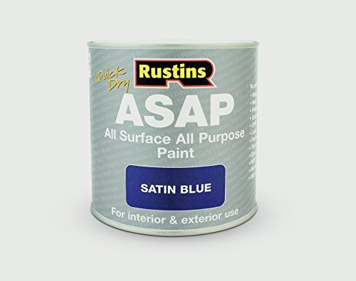 Rustins ASAP All Purpose All Surface Satin Paint Blue 500ml