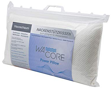 Wa'Core Power Pillow Nackenstützkissen Viscoschaum (Grande Flach 42x70x9 cm)
