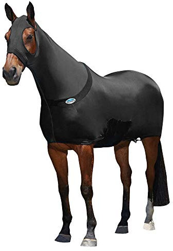 Weatherbeeta Stretch-Pferdedecke (Cob) (Schwarz)