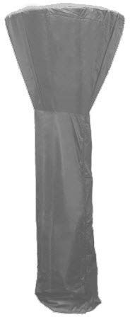 HBCOLLECTION Housse respirante 225cm pour parasol chauffant de terrasse extérieur brazero polyester gris
