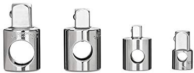 Jetech 4-Piece Socket Adapter and Reducer Set - 1/2-3/8-Inch, 3/8-1/2-Inch, 3/8-1/4-Inch, 1/4-3/8-Inch, Cr-V