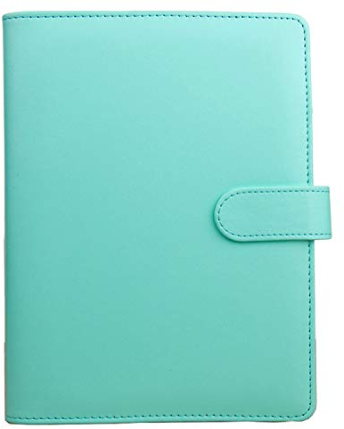 Planer A6, PU Leder Filofax Nachfüllbare Tagebuch Mappe 6 Ring-buch für A6 Füllpapier, Reisetagebuch, Cover mit Visitenkartenfach, Schreibtagebucheinband mit magnetischer ohne Seiten zum Füllen