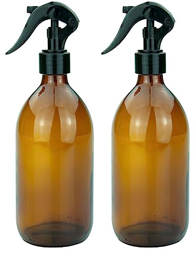 mikken 2 Sprühflaschen 500 ml Glas braun für z.B. Desinfektionsspray