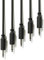 ExcelValley - 5-Pack - Mono Modular Patchkabel - TS 3,5mm 1/8 Eurorack Synthesizer [Schwarz | 10 cm - 3,94]