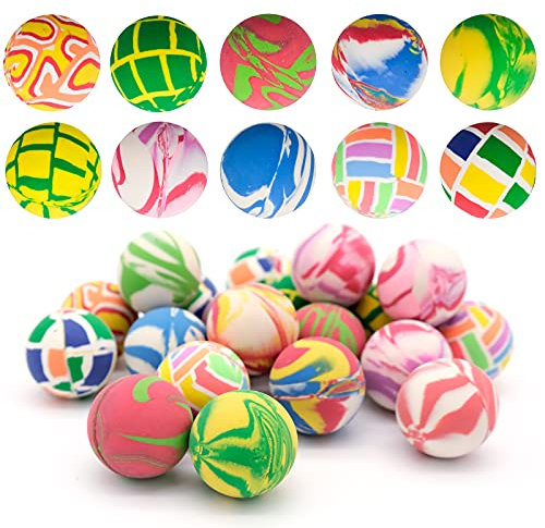 BLLREMIPSUR Flummis, 20 Stück 32mm Bunte Gummibälle Bouncing Ball für Mitgebsel Tombola Geburtstagsfeier Tasche Füllstoffe