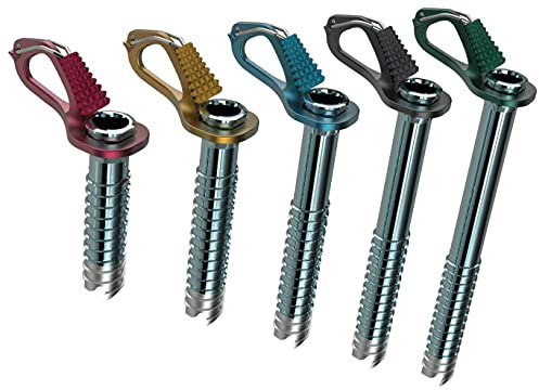 Blue Ice Aero Lite - Vite da Ghiaccio, 10 cm, Colore: Rosso