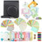 Mini 40 Instant Camera Case Bundle Set for Fujifilm Instax Mini 40 Instant Camera, Camera Case with Strap/Sticker Borders/Wall Hang Frames (Black Case Set)