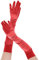 Memoryee Damen Sexy Lange Handschuhe Satin Ellenbogen Länge 21 Dehnbar 1920er Oper Hochzeit Abend Party Tanzhandschuhe und Fäustlinge Rot
