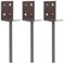 [FIXINGS DIRECT] Dual Coated Heavy Duty Wooden Post Supports Concrete In (Works With 3 Or 4 Posts) Dual Epoxy Coated For Anti Rust & Corrosion - Base Anchor Bracket (3x Post Support)
