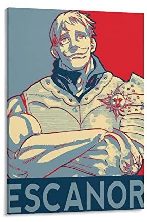 Anime Escanor Kunstposter, Wandkunst, Malerei, Poster, Leinwanddruck, Poster, Kunstwerke, Raumdekoration, 30 x 45 cm