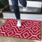 GULLAMBO Washable Door Mat Indoor - Non Slip Mat For Wooden Floor - Inside Door Mat, Super Absorbent Dirt Trapper - Kitchen, Hallway Runner Rugs (Club Red, 40x60cm)