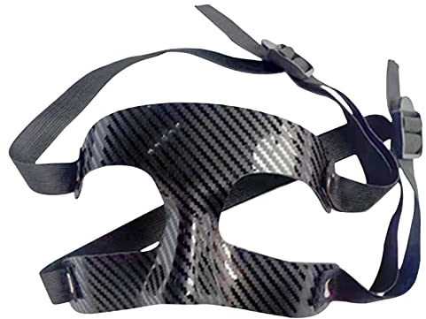 Ronyme Gesichtsnasenschutz, Basketballmaske, Softballmaske, Gesichtsschutz für gebrochene Nase, Gesichtsschutz, Sportmaske für Softball, Karate, Übung, Half Face 2 Schnallen