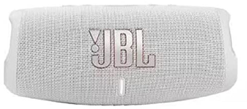 JBL Charge 5 - Altavoz Bluetooth portátil Impermeable (IP67) con Salida de Carga USB, 20 Horas de autonomía, Partyboost (Blanco)