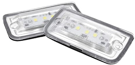 XENITE Heckleuchte Kennzeichen 2 Stücke Autokennzeichenleuchte Für C W203 CLK W209 SL R230 KB27 Rückleuchten Kennzeichenleuchte Direkter Ersatz