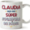 MUGFFINS Tazas Personalizadas para JUGADORA DE PADEL mujer - En Español - Eres Súper - 11 oz / 330 ml - Regalo Personalizable original y divertido