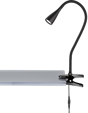 FHL easy! | Klemmleuchte, Nox | 1x LED 2,5 Watt - 3000 Kelvin - 310 Lumen | mit Schnurschalter | schwarz | 850636