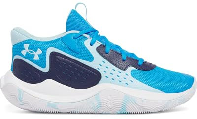 Under Armour Unisex UA Jet '23 Basketball Schuhe, Electric Blue/Midnight Navy/Stream, 40 EU